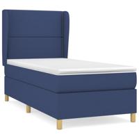 Boxspring met matras stof blauw 80x200 cm - thumbnail
