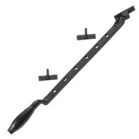 De Oude Deurklink Raamuitzetter Klassiek mat zwart - thumbnail