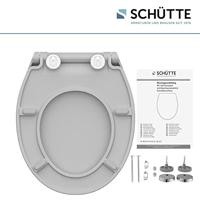 Duroplast WC-bril SLIM GREY met soft-close en quick-release, grijs - thumbnail