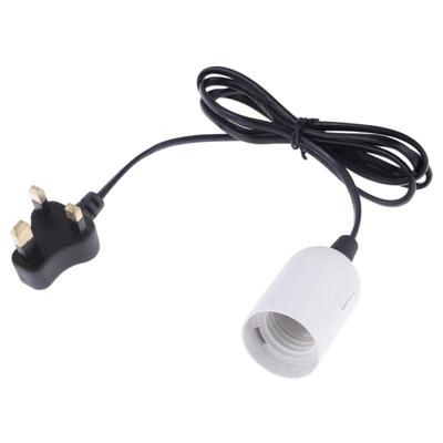 E27 Wire Cap lamp houder kroonluchter stopcontact met 1 2 m verlengkabel kleine UK plug (wit) E27 Wire Cap lamp houder kroonluchter stopcontact met 1 2 m verlengkabel kleine UK plug (wit)