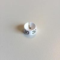 MB wit/zwart 30 voor op kledinghanger - thumbnail