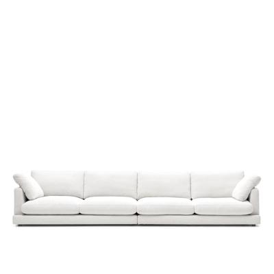 Kave Home 6-zits Bank 'Gala' Chenille 390cm, kleur Wit