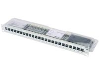 Telegärtner 100007013 24 poorten Netwerkpatchpaneel 483 mm (19) CAT 6A 1 HE Grijs-wit (RAL 7035) Ingericht - thumbnail