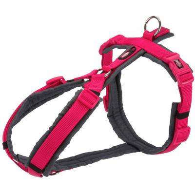 Trixie hondentuig premium trekking fuchsia / grijs