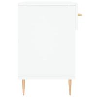 Schoenenbank 102x35x55 cm bewerkt hout wit - thumbnail