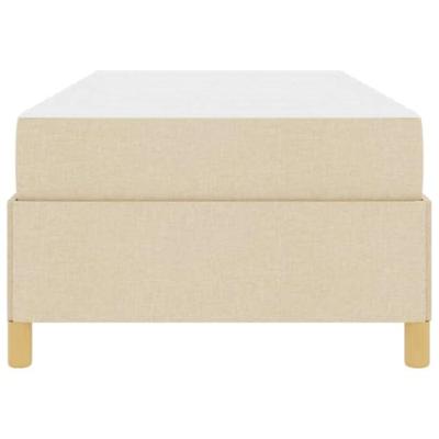 Boxspring bed Anders Wit en Crème 90 x 190 cm Stof