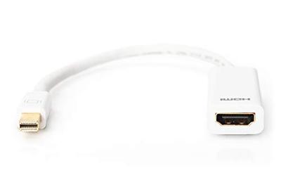 ASSMANN Electronic Mini DP -HDMI type A mini DisplayPort 1.1a HDMI type A Wit kabeladapter/verloopst ASSMANN Electronic Mini DP -HDMI type A mini DisplayPort 1.1a HDMI type A Wit kabeladapter/verloopst