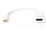 ASSMANN Electronic Mini DP -HDMI type A mini DisplayPort 1.1a HDMI type A Wit kabeladapter/verloopst - thumbnail