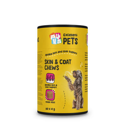 Excellent Pets Skin and Coat Chews 240 gram (60 Treats)