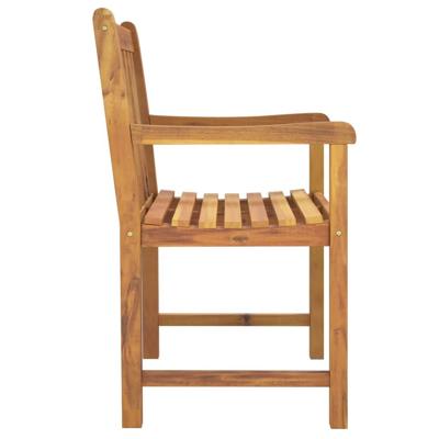 Tuinstoelen 6 st 56x55,5x90 cm massief acaciahout