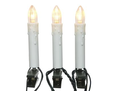 Kerstverlichting kaars 16 lampjes klassiek warm