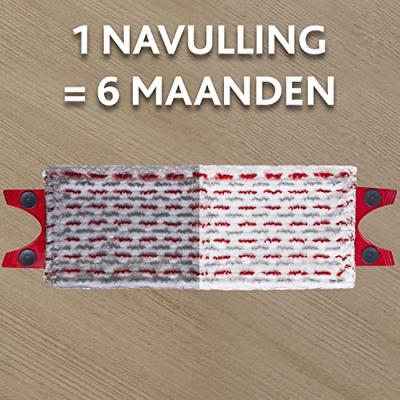 Vileda 167720 dweilaccessoire Dweilpad Rood, Wit