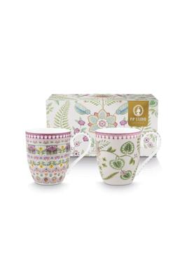 Pip Studio Lily & Lotus Set/2 Mokken XL Lila 450ml