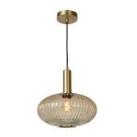 Lucide MALOTO - Hanglamp - Ø 30 cm - 1xE27 - Amber - thumbnail