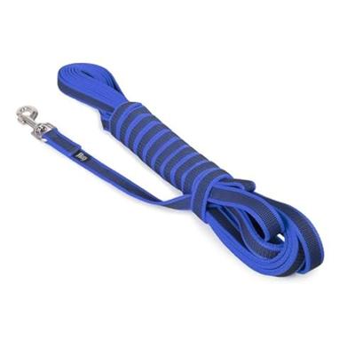 Julius-K9 Antislip hondenriem 10 meter blauw