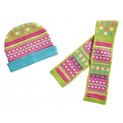 Heless Poppen muts en sjaal, 38-45 cm