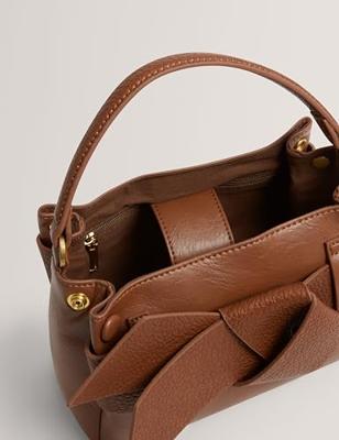 Ted Baker Ssansa Knot Bow Mini Top Handle Bag -Tan