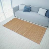 VidaXL Tapijt 100x160 cm bamboe bruin - thumbnail
