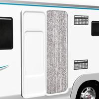 Vliegengordijn 56x200 cm chenille bruin en beige - thumbnail