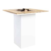 Cosi | Cosiloft 100 Bartable | White Frame | Teak Top - thumbnail