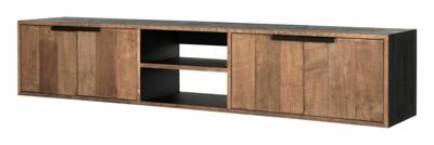 DTP Home Zwevend TV-meubel 'Cosmo' Teakhout, 205cm DTP Home Zwevend TV-meubel 'Cosmo' Teakhout, 205cm