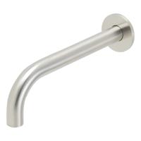 Wiesbaden Caral inbouw uitloop 25 cm messing | Geborsteld staal PVD - thumbnail