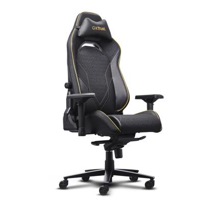Trust gxt 721 ruya pro premium comfortabele gamingstoel (zwart/geel)