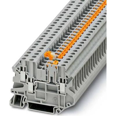 Phoenix Contact 3064014 Doorgangsserieklem 6.2 mm Schroeven Grijs 50 stuk(s)