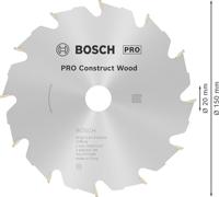 Bosch Accessoires Cirkelzaagblad Construct Wood 150 x 20/16 x 2,4 mm, 12 1st - 2608641199 - thumbnail