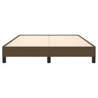 Bedframe stof donkerbruin 140x200 cm - thumbnail