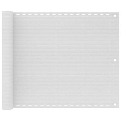VidaXL Balkonscherm hdpe 75x400 cm wit VidaXL Balkonscherm hdpe 75x400 cm wit