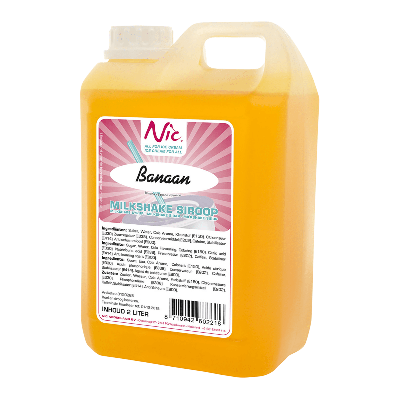Nic milkshakesiroop banaan (2 liter)