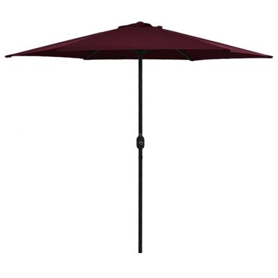 Parasol met aluminium paal 270x246 cm bordeauxrood