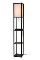 Lucide MENNO - Vloerlamp - 1xE27 - Met draadloze oplader - Zwart - thumbnail