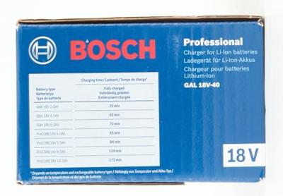 Bosch Blauw GAL 18V-40 acculader voor 14,4v-18v accu&apos;s - 1600A019RJ - thumbnail