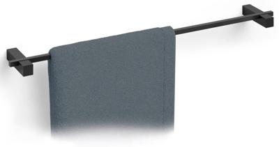 ZACK Carvo Handdoekstang 65,8x10x2,3cm zwart ZACK Carvo Handdoekstang 65,8x10x2,3cm zwart