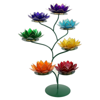 Chakra Lotus Display Groen - thumbnail