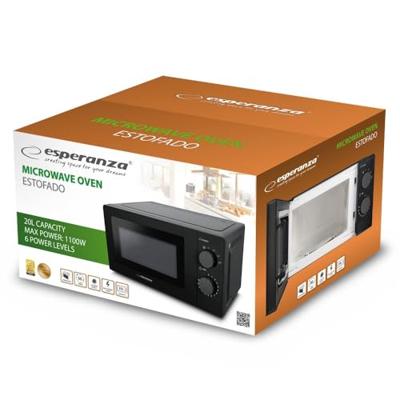 Esperanza ESTOFADO Zwart Solo-magnetron Aanrecht 20 l 700 W