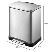 EKO E-Cube Pedaalemmer 12 Liter - thumbnail