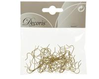 kerstbalhaakjes 50 in zakje 3.5cm goud - thumbnail