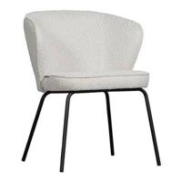 WOOOD Eetkamerstoel 'Admit' Bouclé, kleur Naturel - thumbnail