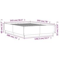Bedframe bewerkt hout sonoma eikenkleurig 90x190 cm - thumbnail