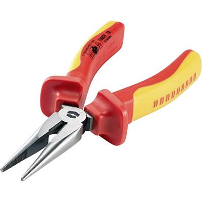 TOOLCRAFT TO-6448056 Platte rondbektang VDE Recht Chroom-vanadium staal 160 mm