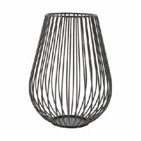 POINT-VIRGULE - Wire Kaarshouder zwart h23cm - thumbnail