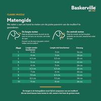 BASKERVILLE CLASSIC BASKET MUZZLE - Hond kan hijgen en drinken, voorkomt bijten en snuffelen in afval, ideaal voor lange snuiten, ademende trainingsmuilkorf voor grote honden (Maat 10) - thumbnail