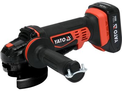 Yato YT-82826 haakse slijper 125 mm 18 V Zwart, Rood