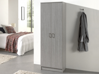 Kast RAYMOON 2 deuren 60 cm (linnenkast) grijs - thumbnail