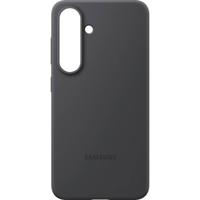 Samsung Silicone Silicon Case Samsung Galaxy S25 Zwart Stootbestendig - thumbnail