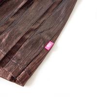 Kinderrokje met glitters 128 cognackleurig - thumbnail