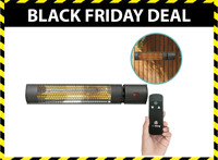 Elektrische Terrasverwarmer Infrarood 2000W met Afstandsbediening - 62 cm - thumbnail